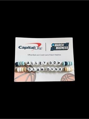 Capital One 2026 NCAA March Madness Alley Oop Slam Dunk Bracelet Set of 2